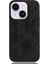 Iphone 15 Plus Telefon Kapağı Dikiş Hattı Pu Deri Kaplı Pc+Tpu Şok Geçirmez Kasa-Siyah (Yurt Dışından) 5
