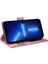Iphone 15 Pro Için Pro-Cratch Pu Deri Stand Kabuğu Flip Cüzdan Cilt Touch Telefon Kılıfı Kapak Pembe (Yurt Dışından) 3