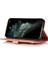 Iphone 15 Pro Max 5 Kart Yuvaları Için Telefon Deri Kılıf Buzağı Dokusu Fermuar Cüzdan Stand Telefon Kapak Pembe (Yurt Dışından) 3