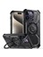 Iphone 15 Pro Max Magnetic Case Kickstand Pc+Tpu Telefon Kapak Black (Yurt Dışından) 1