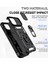 Iphone 15 Plus Için Slayt Kamera Koruyucu Kabuğu Plus Telefon Kılıf Metal Yüzük Kickstand Pc+Tpu Cover-Black (Yurt Dışından) 4