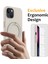 Iphone 15 Manyetik Telefon Kılıfı Yüzük Tutucu Kickstand Sırt Kapak-Antique Beyaz (Yurt Dışından) 2