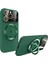 Pc+Tpu Kickstand Case Için iPhone 15 Pro Max Glass Lens Film Telefon Kapağı Magsafe-Blackish Green ile Uyumlu (Yurt Dışından) 1