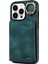 Iphone 15 Pl Pu Deri+Tpu Kapak Cilt Touch Hissed Hisset Telefon Kılıfı Tutucu Kickstand Telefon Kabuk-Yeşil (Yurt Dışından) 1