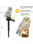 Beyaz Güneş Enerjili LED Baykuş Bahçe Işıkları Açık Güneş Işığı Baykuş Hayvan Pixie Çim Lambaları Süs Su Geçirmez Lamba Benzersiz Güneş Işıkları (Yurt Dışından) 4