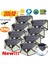 6 Adet Tarzı 100LED LED Güneş Enerjili Duvar Işıkları Açık Güneş Lambası Pır Hareket Sensörü Bahçe Işık Için Güneş Enerjili Güneş Işığı Sokak Lambası (Yurt Dışından) 5
