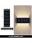 12LED-1PCS-SICAK Güneş Enerjili Duvar Lambası Dış Mekan Suya Dayanıklı Yukarı ve Aşağı Aydınlık Aydınlatma (Yurt Dışından) 1