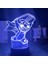 Kırmızı Stil Altın Disneylilo ve Stitch 3D Gece Lambası Renk Değiştiren Işık Akrilik Panel Yatak Odası Dekorasyon Dokunmatik Uzaktan Kumanda Işık Hediye (Yurt Dışından) 5