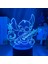 Beyaz Stil Gri Disneylilo ve Stitch 3D Gece Lambası Renk Değiştiren Işık Akrilik Panel Yatak Odası Dekorasyon Dokunmatik Uzaktan Kumanda Işık Hediye (Yurt Dışından) 2