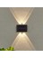 16LED-1PCS-BEYAZ Güneş Enerjili Duvar Lambası Dış Mekan Suya Dayanıklı Yukarı ve Aşağı Aydınlık Aydınlatma (Yurt Dışından) 5