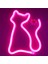 Kedi-Pembe Kedi Kitty Neon Burcu Işıkları Duvar Dekorasyonu Usbbattery Bar Ktv Snack Shop Ticari Aydınlatma LED Neon Gece Lambası Odası Dekor (Yurt Dışından) 1