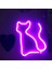 Kedi-Pembe Kedi Kitty Neon Burcu Işıkları Duvar Dekorasyonu Usbbattery Bar Ktv Snack Shop Ticari Aydınlatma LED Neon Gece Lambası Odası Dekor (Yurt Dışından) 2