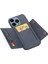 iPhone15 Pro Pu Deri Kaplamalı Tpu Telefon Kapağı Kart Yuvaları Mavisi ile Sonbahar Koruma Kickstand Shell (Yurt Dışından) 3
