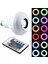 E27 Akıllı Rgb Rgbw Kablosuz Bluetooth Hoparlör Ampul 12 W LED Lamba Işık Müzik Çalar Kısılabilir Ses 24 Tuşları Uzaktan Kumanda (Yurt Dışından) 4