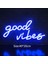 Mavi LED Neon Işıklı Tabelalar Duvar Dekor Iyi Vibes Asılı Neon Işıkları Düğün Dekor Gece Lambası Yatak Odası Parti Doğum Günü Odası Dekor (Yurt Dışından) 1