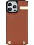 Iphone 13 Pro Tpu+Pu Deri+Metal Donanım Telefon Kapağı Kart Tutucu-Brown ile (Yurt Dışından) 2