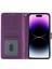 Iphone 15 Pro Glittery Telefon Deri Kılıf Anti-Drop Stand Cüzdan Telefon Kapak-Morası (Yurt Dışından) 4