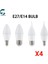 6W Tarzı E14 4pcsbatch LED Ampul E14 E27 LED Işık Kapalı Sıcak Soğuk Beyaz Işık 3W 6W 9W 12W AC220V LED Mum Ampul Ev Dekor Kolye Işık (Yurt Dışından) 2
