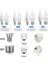 6W Tarzı E14 4pcsbatch LED Ampul E14 E27 LED Işık Kapalı Sıcak Soğuk Beyaz Işık 3W 6W 9W 12W AC220V LED Mum Ampul Ev Dekor Kolye Işık (Yurt Dışından) 4