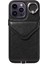 Iphone 14 Pro Case Pu Deri+Tpu Kart Tutucu Telefon Kapağı Omuz Kayışı Black (Yurt Dışından) 2