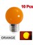 Turuncu LED Ampul Lamba Bomlillas E27 Renkli LED Işık Lampada Ampul 3 W Ac 220 V Smd El Feneri G45 Küre Ampuller Ev Dekor (Yurt Dışından) 1