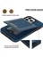 Iphone 15 Pro Rfıd Engelleme Kart Tutucu Deri Kaplamalı Tpu Telefon Kapak Mavisi (Yurt Dışından) 5