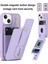 Iphone 15 Plus Kart Yuvaları Için Kickstand Kutusu Pu Deri Kaplı Tpu Telefon Kapağı Omuz Askılı-Mor ile (Yurt Dışından) 3
