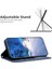 Iphone 14 Plus/15 Artı Cüzdan Kılıfı Yonca Basılı Pu Deri Telefon Kapak-Mavisi (Yurt Dışından) 2
