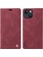 Iphone 15 Manyetik Otomatik Emici Pu Deri Kabuk Telefon Cüzdan Standı Kapak-Wine Kırmızı (Yurt Dışından) 1