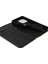 Iphone 15 Pro Bi-Renkli Ekleme Pu Deri Telefon Kılıf Desteği Stand Cüzdan Kapağı Black+Sarı (Yurt Dışından) 4