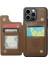 Iphone 13 Pro Case Için Litchi Doku Telefon Kapağı 4 Kart Yuvası-Brown (Yurt Dışından) 3