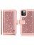 Iphone 12/12 Pro Kasa Glitter Powder Fermuar Cep 9 Kart Tutucu Deri Kapak Golü Altın (Yurt Dışından) 1