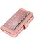 Iphone 12/12 Pro Kasa Glitter Powder Fermuar Cep 9 Kart Tutucu Deri Kapak Golü Altın (Yurt Dışından) 3