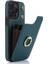 Tpu+Pu Deri Kılıf Iphone 13 Pro 6.1 Inç Kabuk Crossbody Kart Tutucu Kickstand Telefon Kapağı-Blackish Green (Yurt Dışından) 1