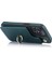 Tpu+Pu Deri Kılıf Iphone 13 Pro 6.1 Inç Kabuk Crossbody Kart Tutucu Kickstand Telefon Kapağı-Blackish Green (Yurt Dışından) 2