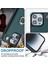 Tpu+Pu Deri Kılıf Iphone 13 Pro 6.1 Inç Kabuk Crossbody Kart Tutucu Kickstand Telefon Kapağı-Blackish Green (Yurt Dışından) 5