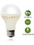 9W 220V E27 LED Ampul Hareket Sensörü Akıllı Ampul Ses Kontrolü LED Işık Banyo Merdiven Gece Acil Ev Aydınlatma (Yurt Dışından) 1
