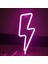 Pembe LED Neon Yıldırım Şekilli Burcu Flaş Neon Işık Duvar Lambası Dekoratif USB Asılı Işık Ev Odası Düğün Parti Için (Yurt Dışından) 1