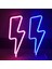 Pembe LED Neon Yıldırım Şekilli Burcu Flaş Neon Işık Duvar Lambası Dekoratif USB Asılı Işık Ev Odası Düğün Parti Için (Yurt Dışından) 3