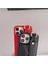 Iphone 15 Plus Kart Tutucu Bileklik Telefon Kasası Pu Deri+Pc Kapak Omuz Kayış Kırmızısı (Yurt Dışından) 5