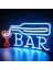 5W Tarzı Çubuk Bar LED Neon Burcu Mağaza Cafe Bar Restoran Otel Dekoratif Işık Neon Yatak Odası Duvar Mutfak Odası Dekor Akrilik Gece Lambası (Yurt Dışından) 2