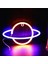 Pembe LED Neon Lamba Eliptik Gezegen Neon Burcu Neon Lamba USB Akülü Ev Dekoratif Duvar Lambası Parti Odası Bar Aydınlatma Dekor (Yurt Dışından) 3