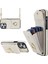Iphone 13 Pro 6.1 Inç Rfıd Için Pu Deri Bloke+Tpu Telefon Kılıfı Çoklu Kart Yuvaları Halk Kickstand Cover-Beige (Yurt Dışından) 1