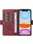 Iphone 11 Cüzdan Stand Cilt Touch Phone Case-Wine Kırmızı (Yurt Dışından) 2