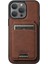 Iphone 13 Pro Max Için 6.7 Inç Manyetik Kılıflar Pu+Tpu Kart Tutucu Telefon Kapağı Magsafe-Brown ile Uyumlu (Yurt Dışından) 1