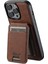 Iphone 13 Pro Max Için 6.7 Inç Manyetik Kılıflar Pu+Tpu Kart Tutucu Telefon Kapağı Magsafe-Brown ile Uyumlu (Yurt Dışından) 2