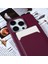 Iphone 15 Pro Soft Slim Koruyucu Kılıf Sıvı Silikon Kart Tutucu Kapak Strap-Wine Kırmızı (Yurt Dışından) 4
