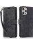 Iphone 13 Pro Deri Cüzdan Kılıfı Strap Orkide Kelebek Desen-Black (Yurt Dışından) 1