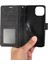 Iphone 13 Pro Deri Cüzdan Kılıfı Strap Orkide Kelebek Desen-Black (Yurt Dışından) 4