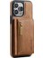 Iphone 13 Pro Vaka Magnetic Cüzdan Anti Drop Pu+Pc+Tpu Telefon Kapak-Kahverengi (Yurt Dışından) 1